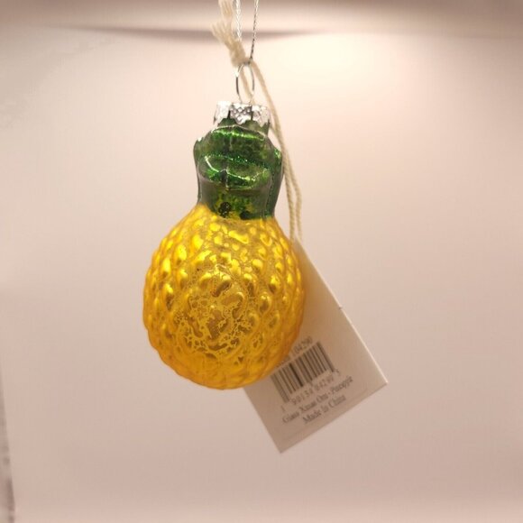 Glass Pineapple Ornament By Primitives By Kathy Holiday Tree Decoration - Picture 3 of 3